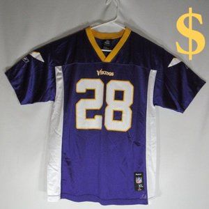 NFL Minnesota Vikings Reebok #28 A Peterson Boy XL